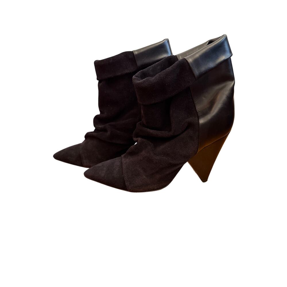 Isabel Marant Andrew Slouchy Boot EU38 US7.5–8 Suede 4" Heel Made in Italy - Picture 6 of 14